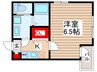 アフェット稲毛7 1Kの間取り