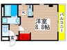 ラ・カッシーナ幕張 1Kの間取り