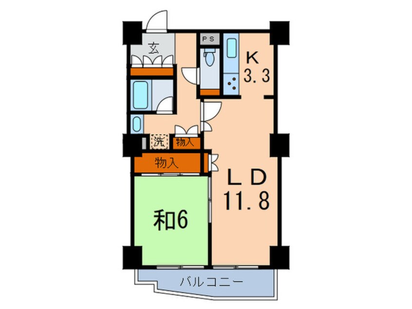 間取図 文京ｸﾞﾘｰﾝｺｰﾄﾋﾞｭｰﾀﾜｰ本駒込B棟