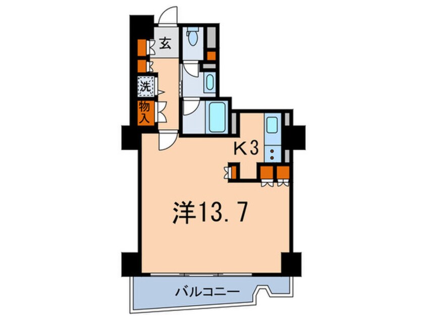 間取図 文京ｸﾞﾘｰﾝｺｰﾄﾋﾞｭｰﾀﾜｰ本駒込B棟