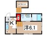 Cotton Well 1Kの間取り