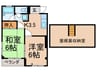 三和ハイツ 2Kの間取り