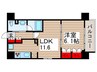 コンフォリア浅草松が谷 1LDKの間取り