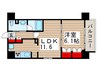 コンフォリア浅草松が谷 1LDKの間取り
