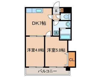 間取図 カルプマール玉川