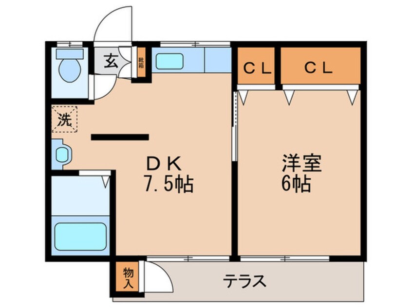 間取図 ハイツ第二大保