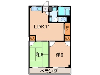 間取図 Patio中島