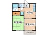 ハイツ岩田 2Kの間取り