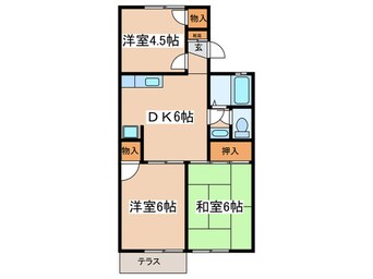 間取図 セジュールしろやま