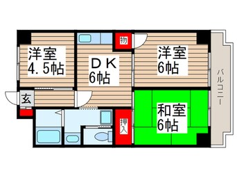 間取図 アビタシオン萩原