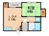 ＳＧハイツ２ 1LDKの間取り
