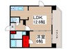 GENOVIA南千住Ⅵskygarden 1LDKの間取り
