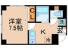 パラディーゾ 1Kの間取り