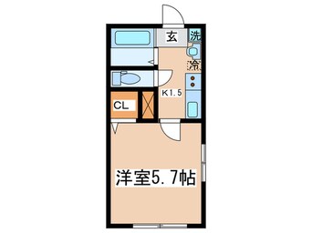 間取図 ロジュマン日野南平Ⅱ番館