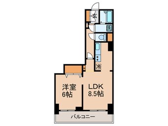 間取図 リバ－シティ２１　新川