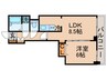 リバ－シティ２１　新川 1LDKの間取り