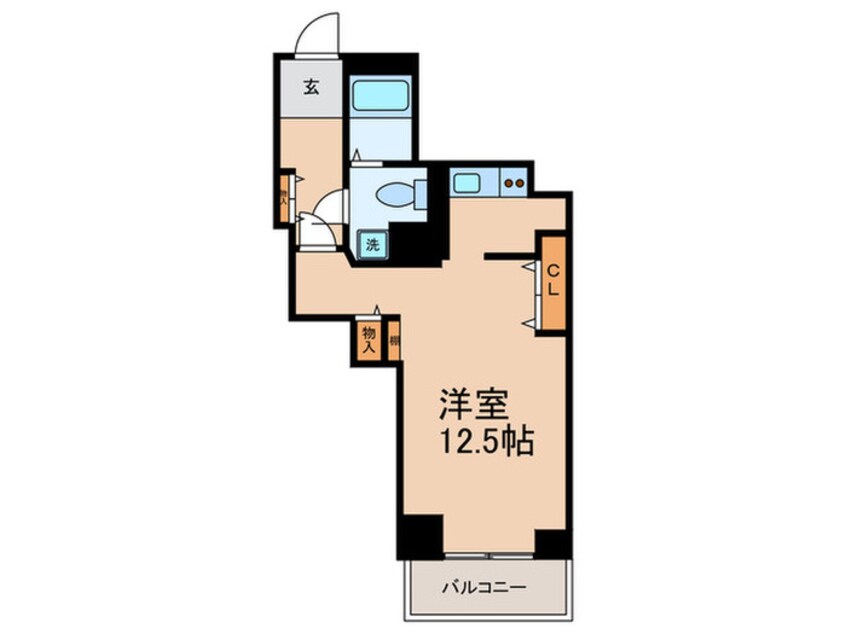 間取図 リバ－シティ２１　新川