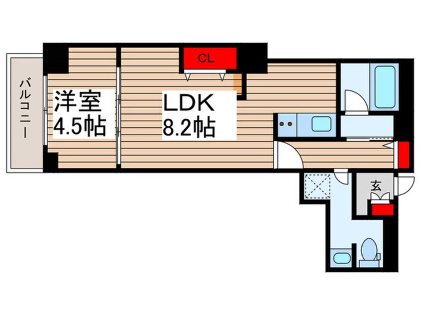 間取図 リバ－シティ２１　新川