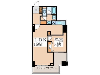 間取図 リバ－シティ２１　新川