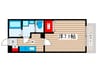 ベイサイドマナーユキ 1Kの間取り
