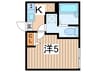 エクセラン桜ヶ丘 1Kの間取り