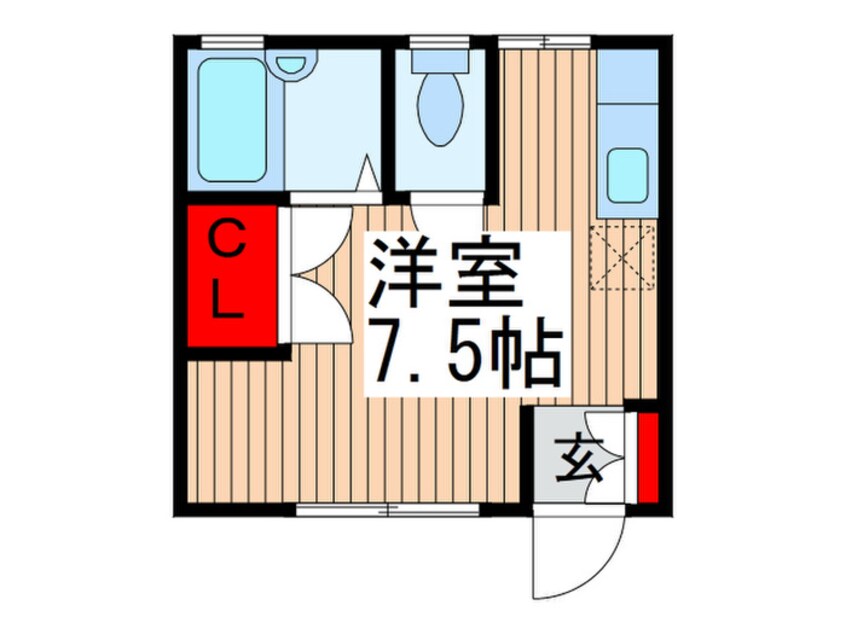 間取図 コーポ中根