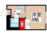 コ－ポムラノ 1Kの間取り