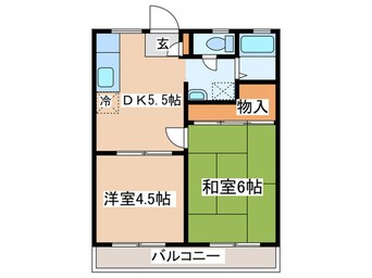 間取図 ハイツサハラＡ