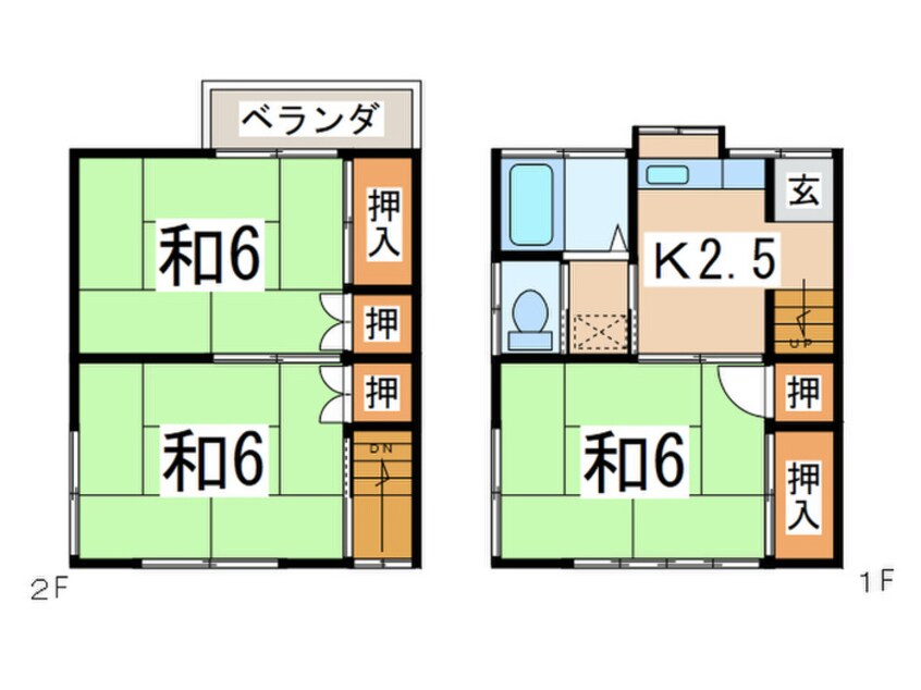 間取図 新倉アパ－ト