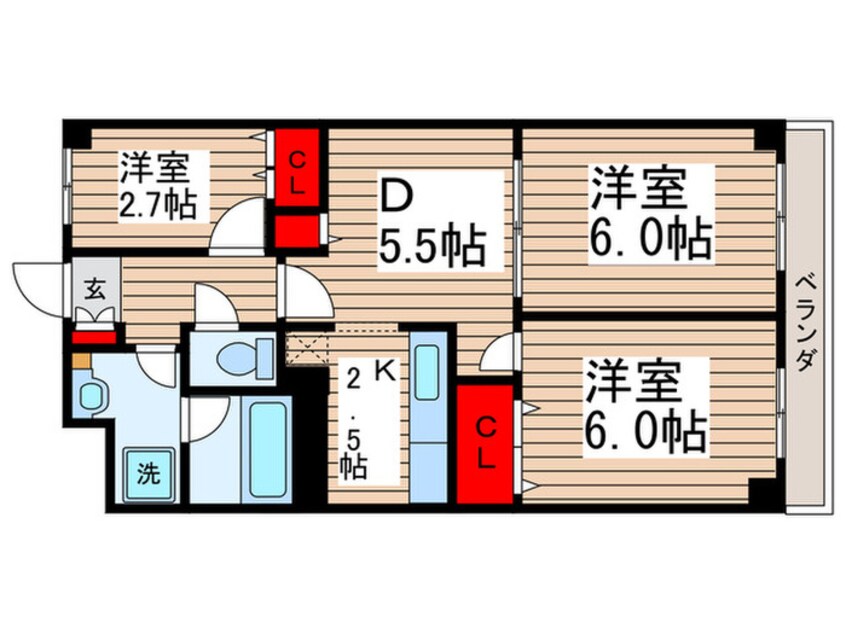 間取図 エクセレンスコ－ト鎌倉