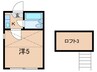 ロータスコーポ三軒茶屋 1Kの間取り