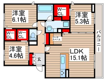 間取図 ブルメール