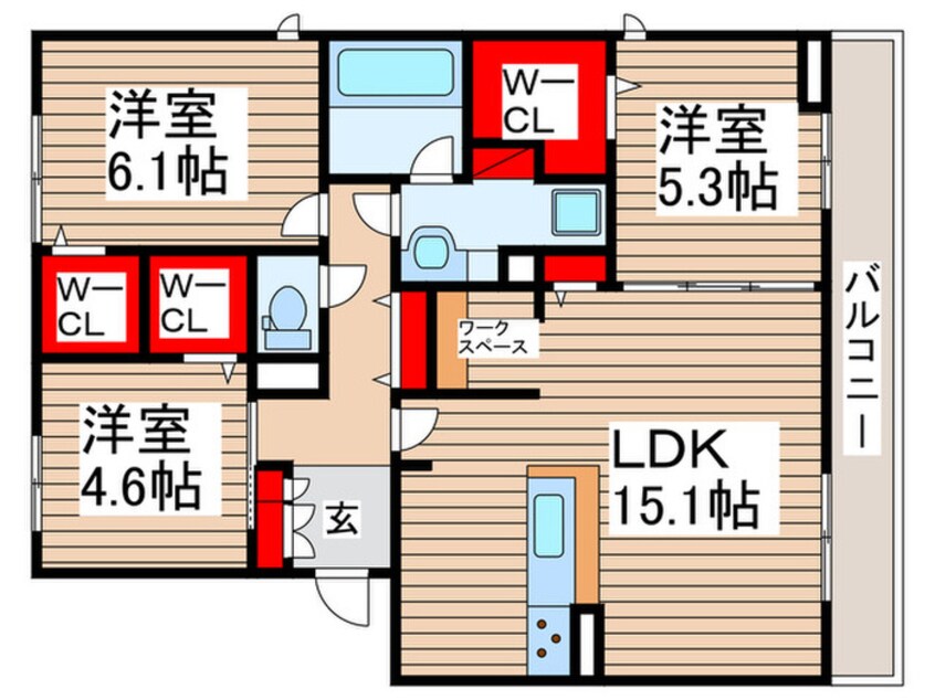 間取図 ブルメール