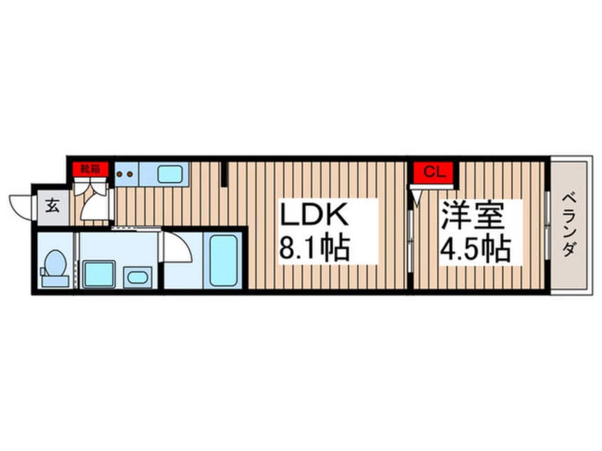 間取図 Alivis本八幡
