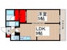 Alivis本八幡 1LDKの間取り
