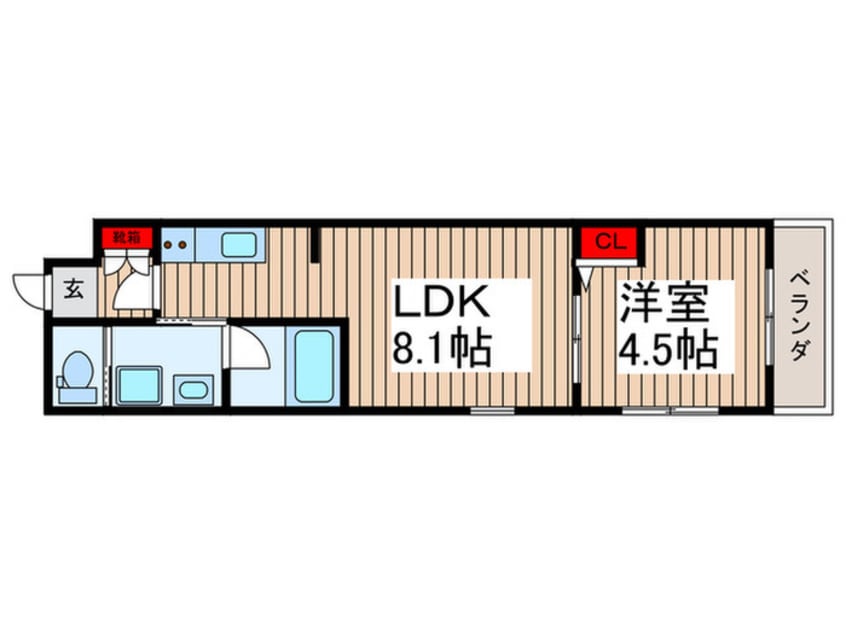 間取図 Alivis本八幡