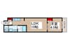 Alivis本八幡 1LDKの間取り