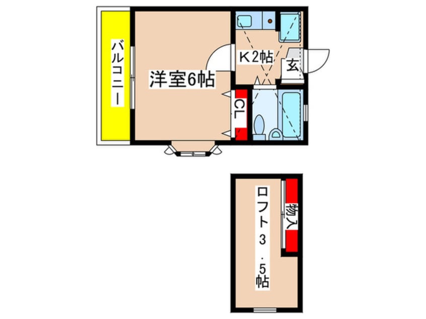 間取図 寺尾台コ－ポ２１