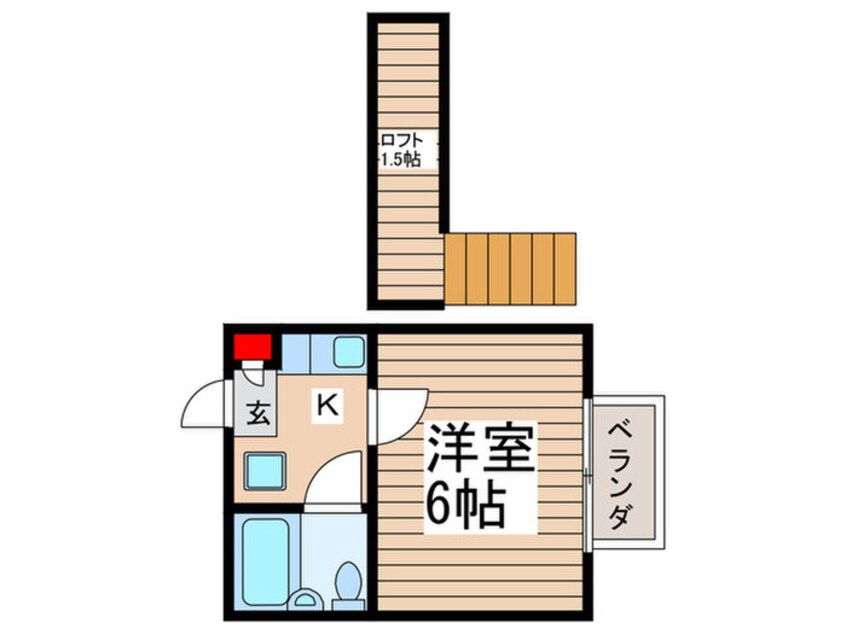 間取図 ジュネパレス柏５０７