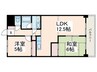 ドミ－ル市ヶ尾 2LDKの間取り