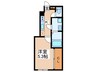 Ｈｏｕｓｅｋｕｌ　ＨＹ４ 1Kの間取り