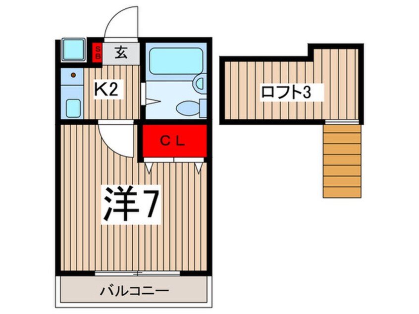 間取図 Ｎ．Ｓフラット