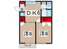 イ－スト・ハイツ 2DKの間取り