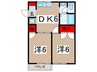 イ－スト・ハイツ 2DKの間取り