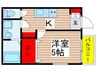 ＦＲＡＮＣＥＳ八千代台 1Kの間取り