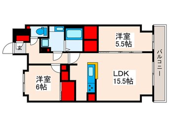 間取図 スプランディッド西日暮里