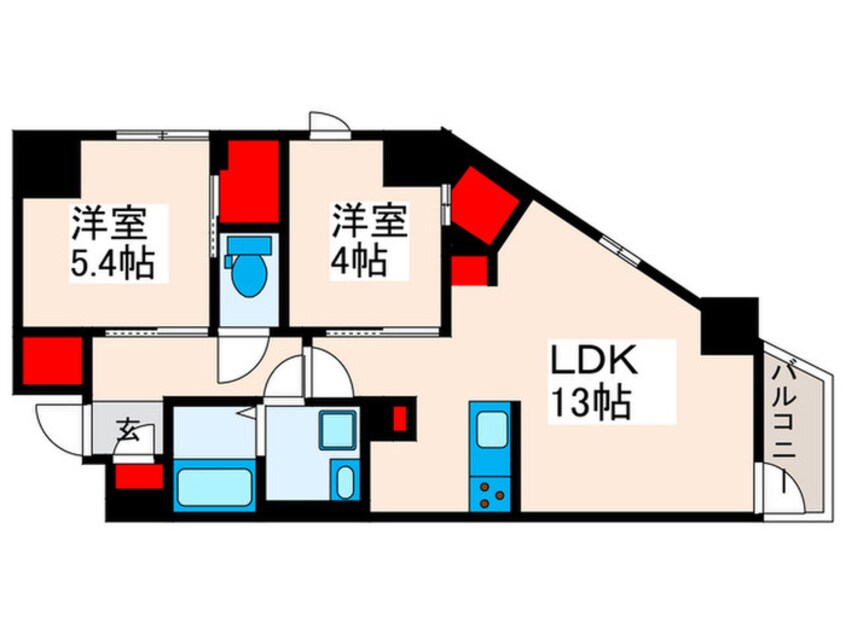 間取図 スプランディッド西日暮里