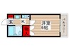 ジュネスパピオン 1Kの間取り