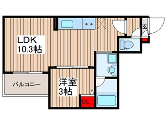 間取図 Jack shimofujisawaⅠ