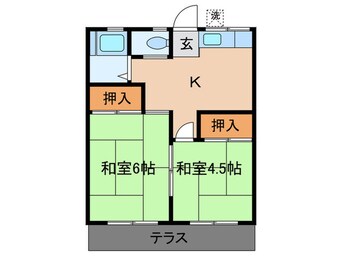 間取図 岬荘